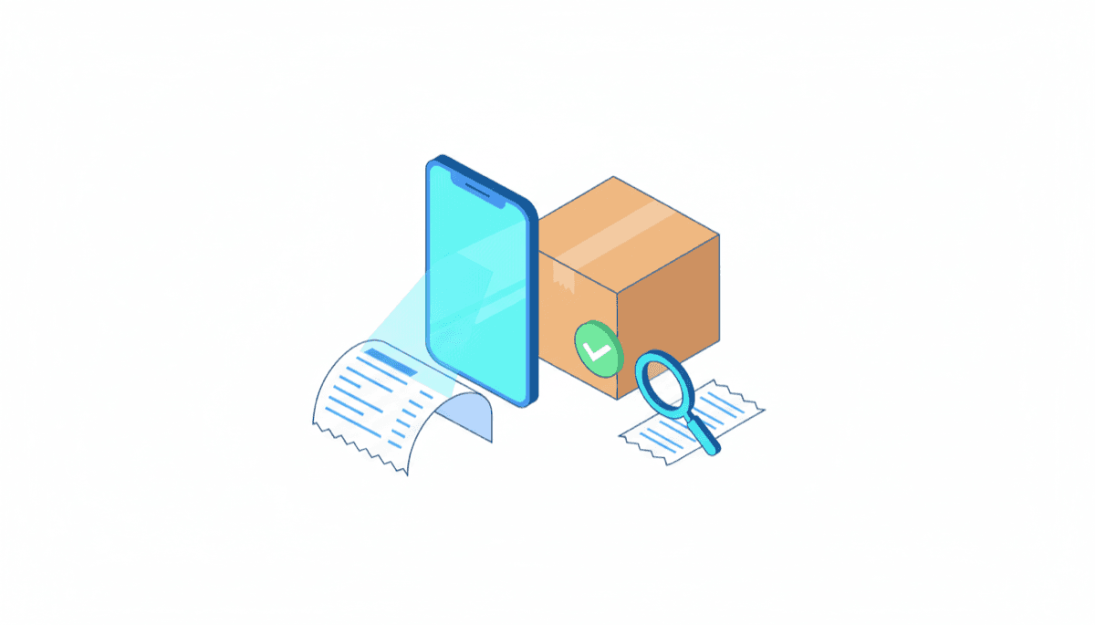 Illustration of finding and saving your Amazon receipt