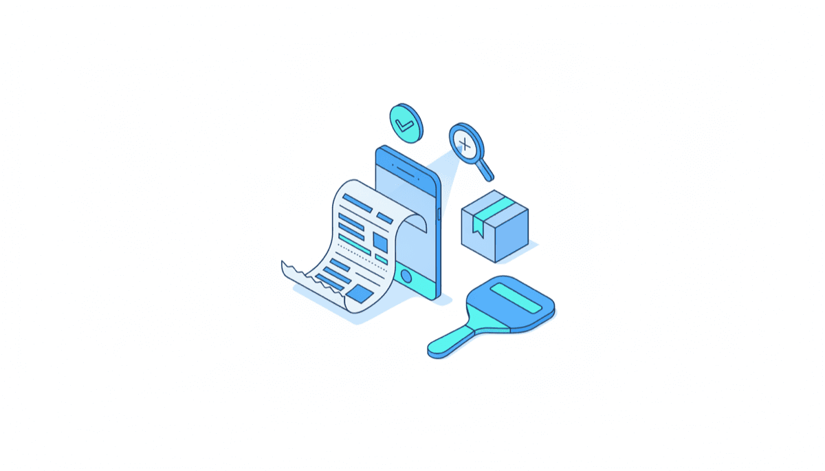 Illustration of finding and saving your eBay receipt