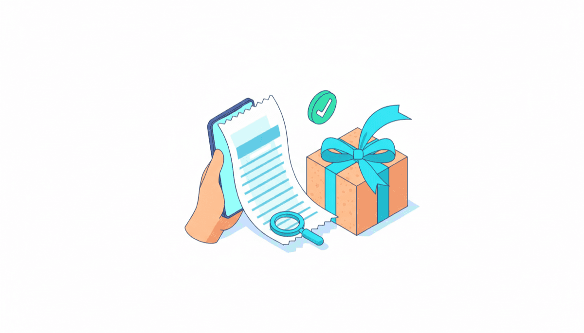 Illustration of finding and saving your Etsy receipt