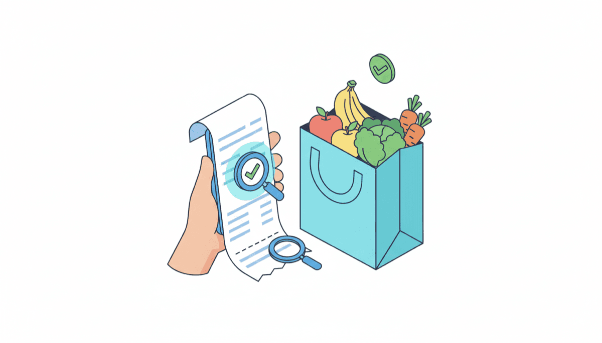 Illustration of finding and saving your Instacart receipt