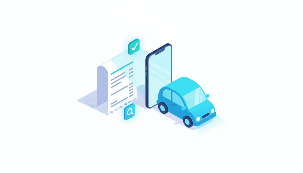Illustration of finding and saving your Lyft receipt