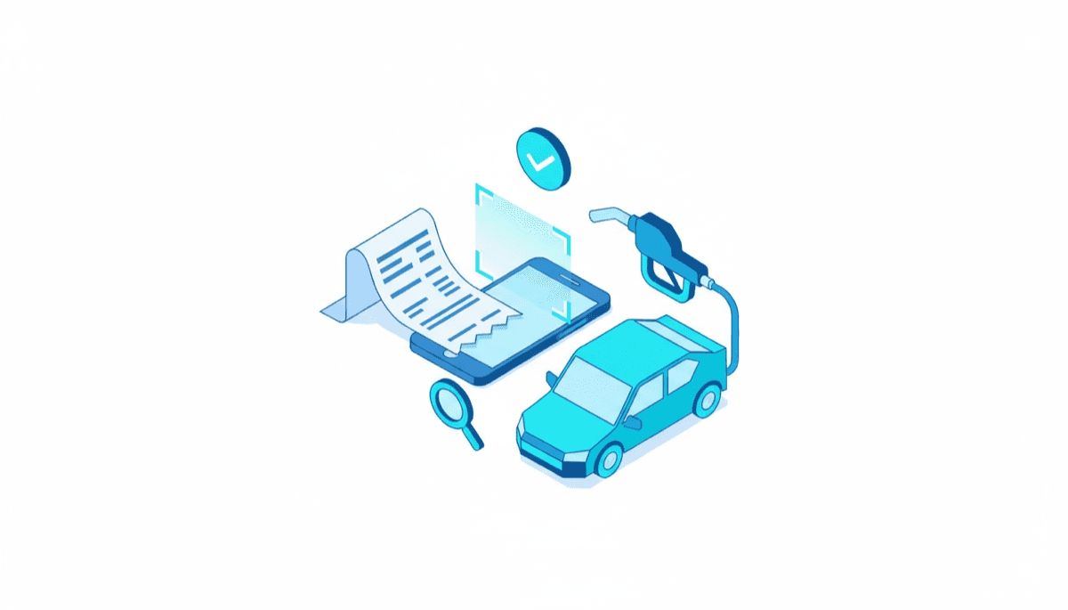Illustration of finding and saving your Shell receipt